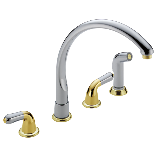 Thumbnail image of product: Two Handle Waterfall Kitchen Faucet With Spray