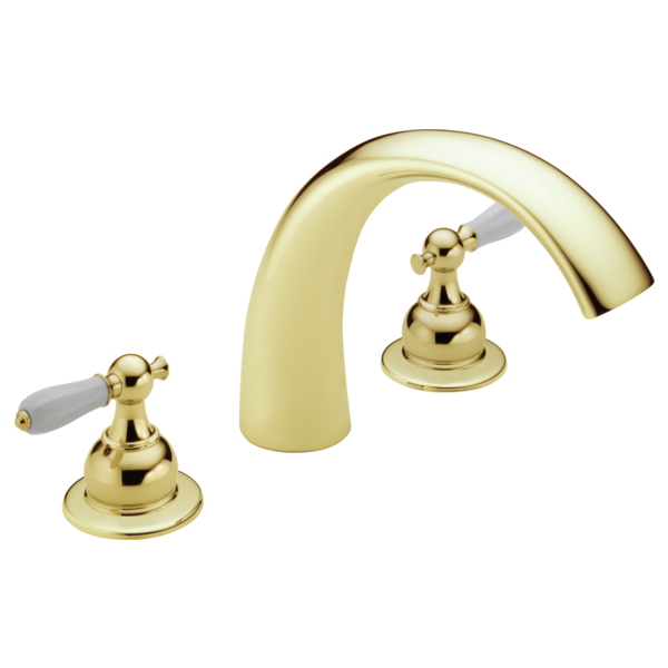 Roman Tub Trim T2783-PBLHP--H612PB--R2707 | Delta Faucet