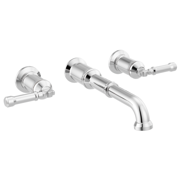 Thumbnail image of product: Two Handle Wall Mount Bathroom Faucet Trim - Less Handles