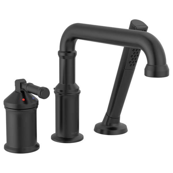 Thumbnail image of product: Three Hole Roman Tub Trim with Hand Shower - Less Handle