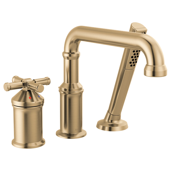 Thumbnail image of product: Three Hole Roman Tub Trim with Hand Shower - Less Handle
