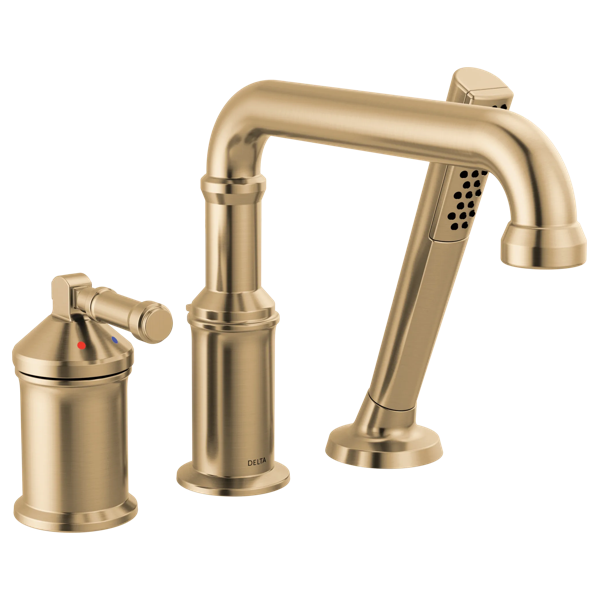 Thumbnail image of product: Three Hole Roman Tub Trim with Hand Shower - Less Handle