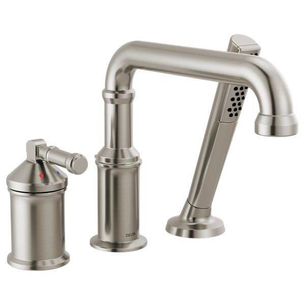 Thumbnail image of product: Three Hole Roman Tub Trim with Hand Shower - Less Handle