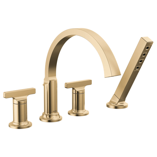 Roman Tub Trim with Hand Shower T4788-CZ-PR-LHP--H590CZ-PR | Delta