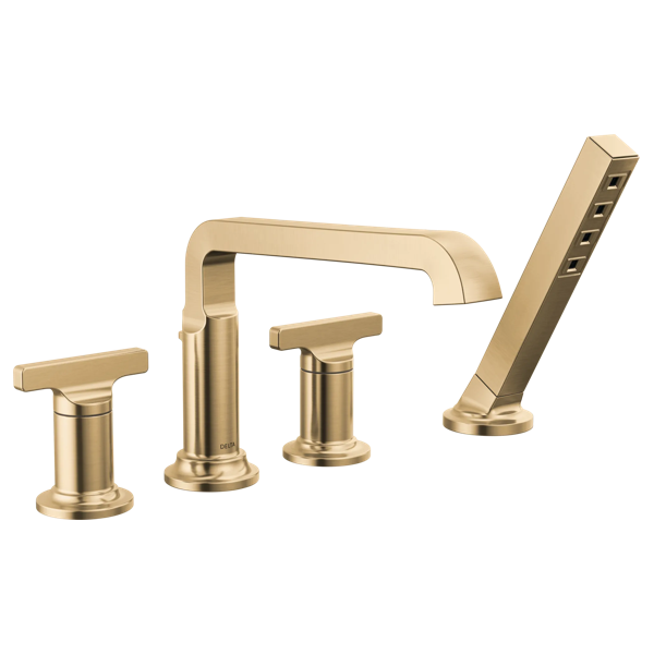 Roman Tub Trim with Hand Shower T4789-CZ-PR-LHP--H590CZ-PR | Delta