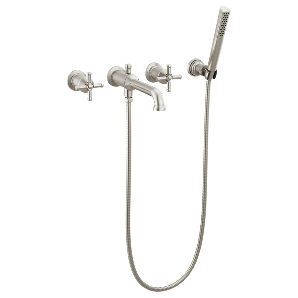 Thumbnail image of product: Wall Mount Tub Filler Trim with Hand Shower - Less Handles
