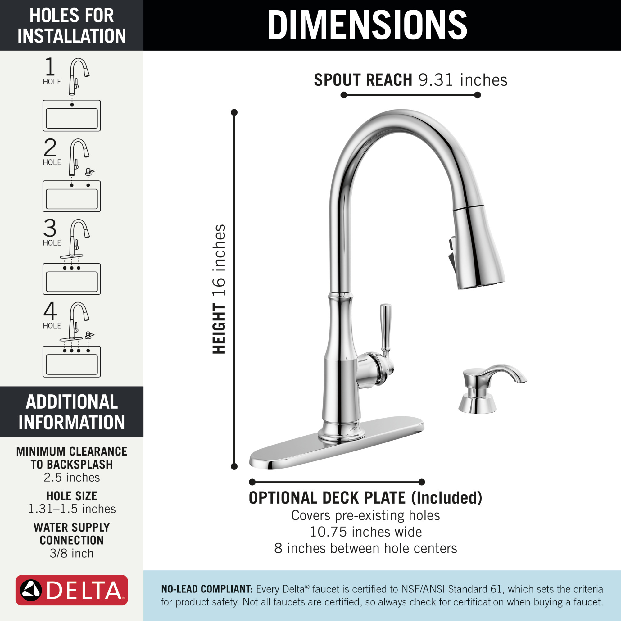 Delta Faucet 19877ZSDDST 1512719 General Plumbing Supply, Inc