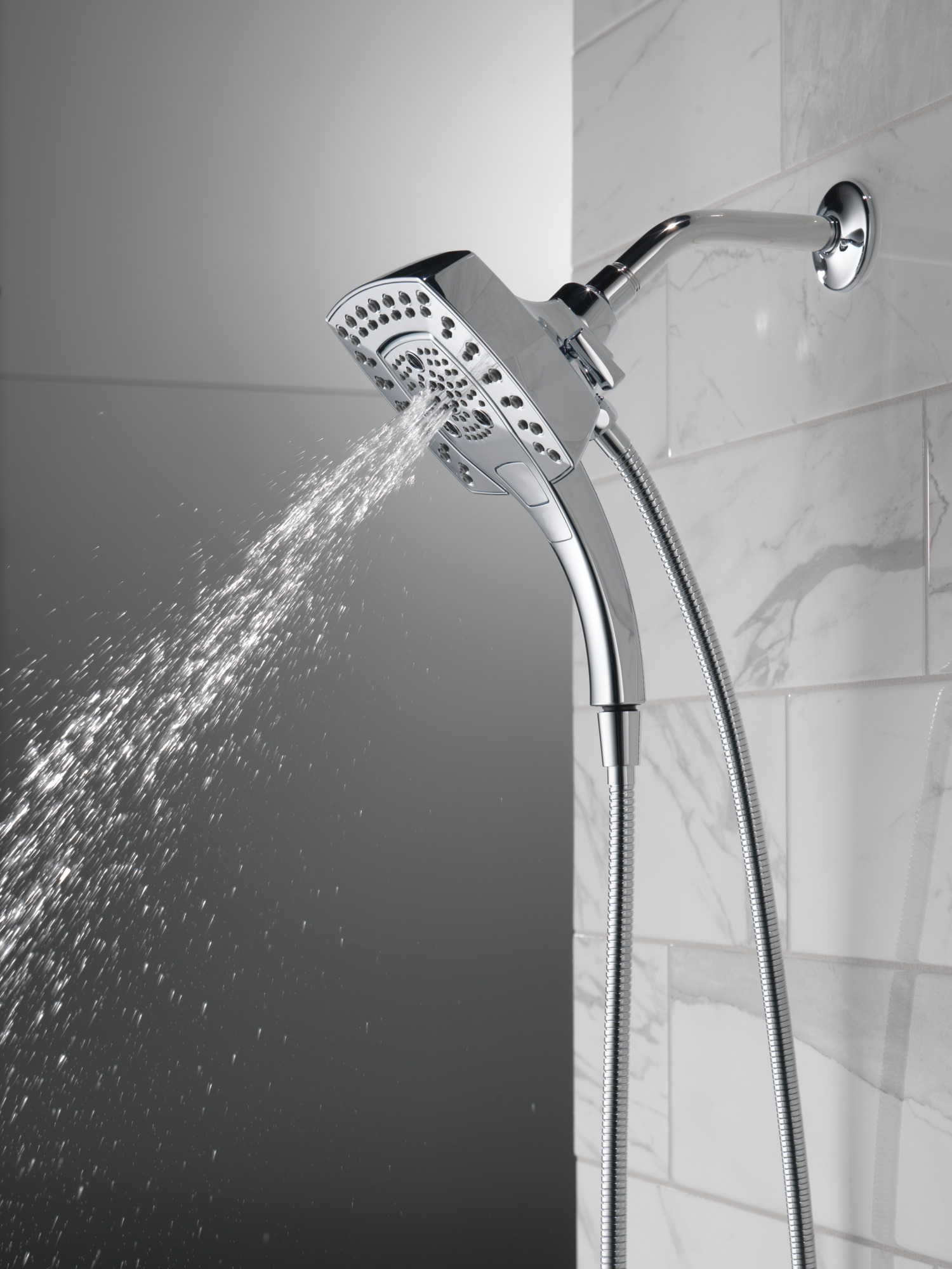Delta 58474-PR H2OKinetic 5-Setting 2-in-1 Shower - Lumicoat Chrome for ...