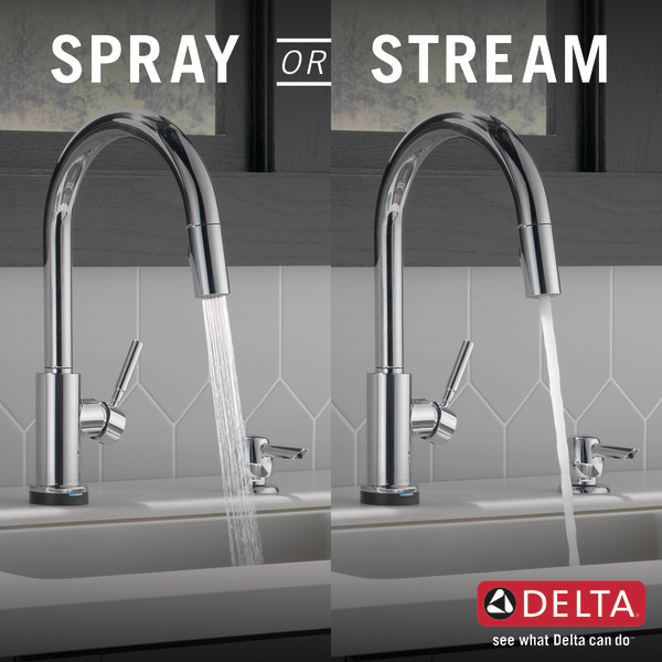 Single Handle PullDown Kitchen Faucet with Touch2O Technology and Soap