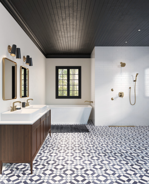 Thumbnail image of product: 17 Thermostatic Integrated Diverter Trim with Six Function Diverter Less Diverter Handle