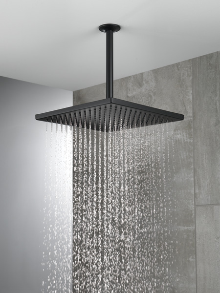 Single Setting Metal Raincan Shower Head Delta Faucet