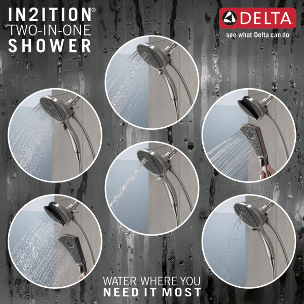 In2ition® 4Setting TwoinOne Shower 58467SS Delta Faucet