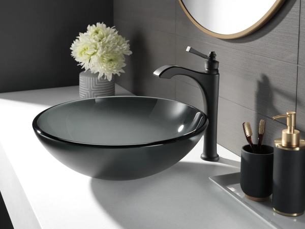 Thumbnail image of product: Single Handle Vessel Bathroom Faucet - Less Handle