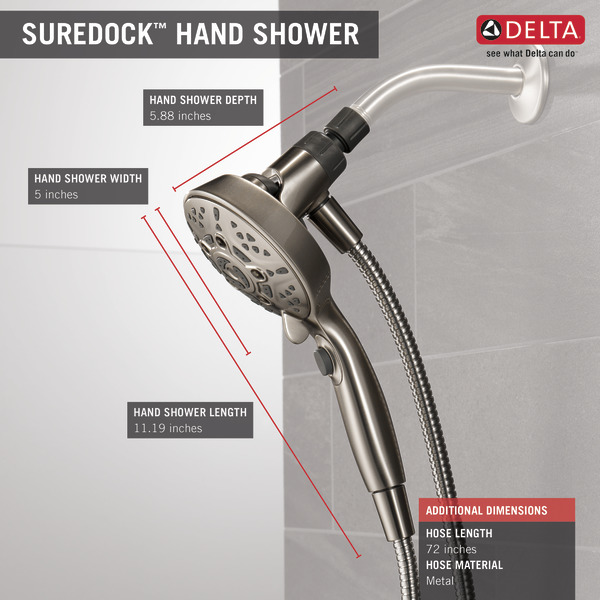 SureDock™ 7Setting Hand Shower 75707SN Delta Faucet