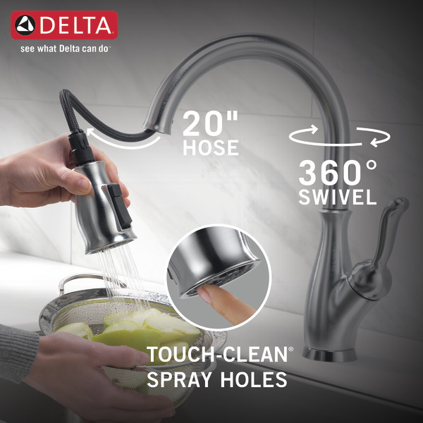 Single Handle PullDown Kitchen Faucet with ShieldSpray® Technology
