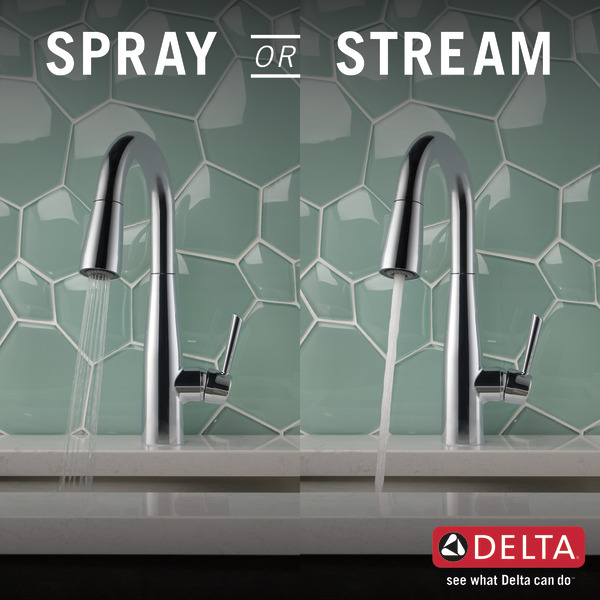 Single Handle Pull Down Bar Prep Faucet Delta Faucet