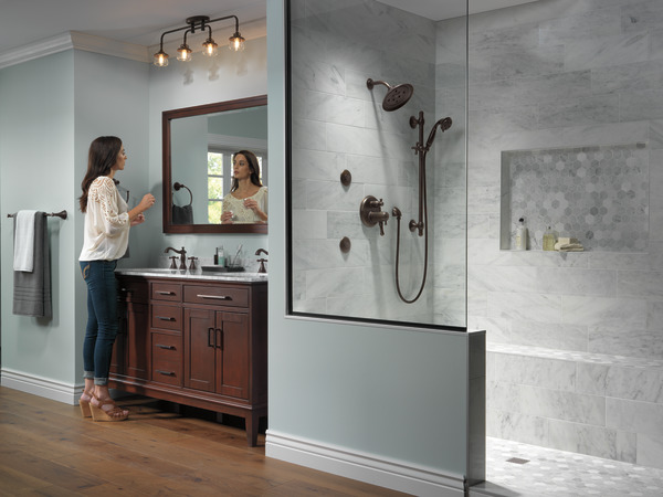 Imagen en miniatura del producto: Llave para baño de extensión con dos manijas, sin manija