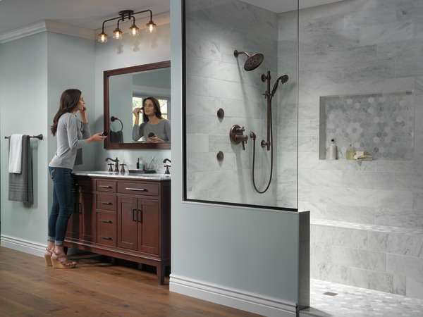 Imagen en miniatura del producto: Llave para baño de extensión con dos manijas, sin manija