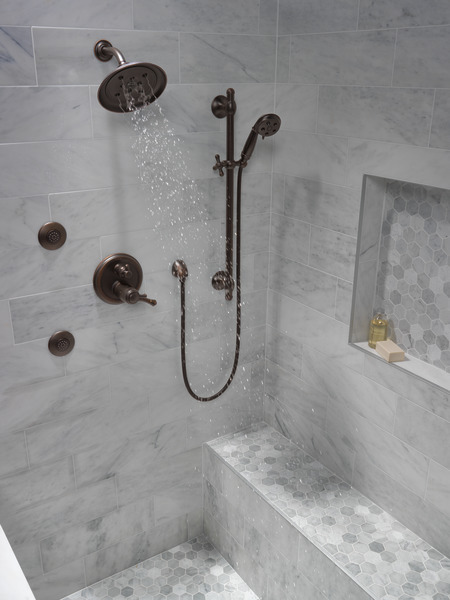 H2Okinetic® 3 Setting Slide Bar Hand Shower 51308 RB