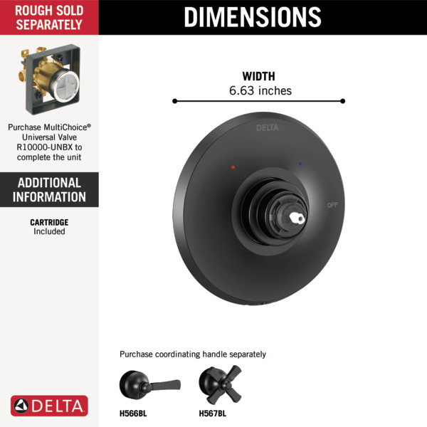 Thumbnail image of product: Monitor 14 Series Valve Only Trim - Less Handle