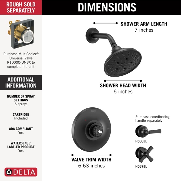 Thumbnail image of product: Monitor 14 Series Shower Trim - Less Handle