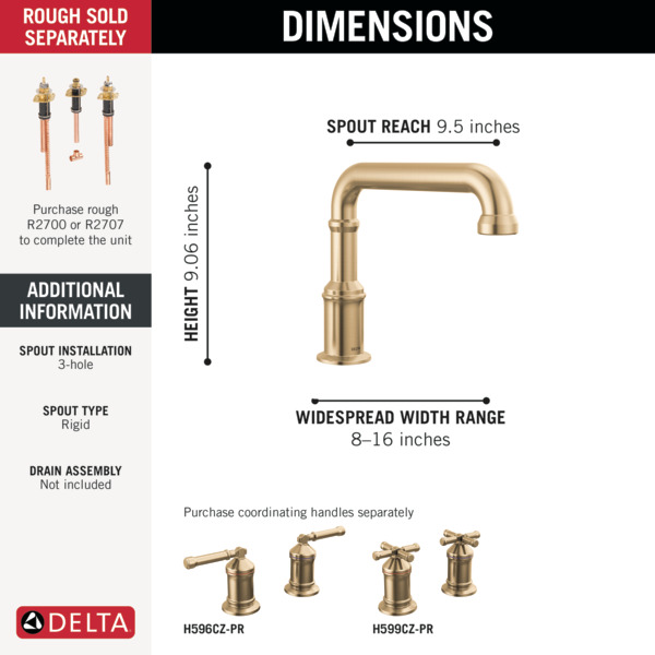 Thumbnail image of product: Roman Tub Trim - Less Handles