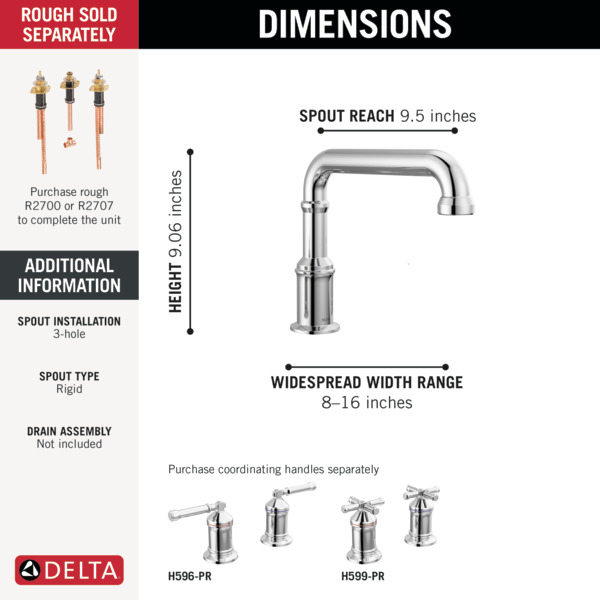 Thumbnail image of product: Roman Tub Trim - Less Handles
