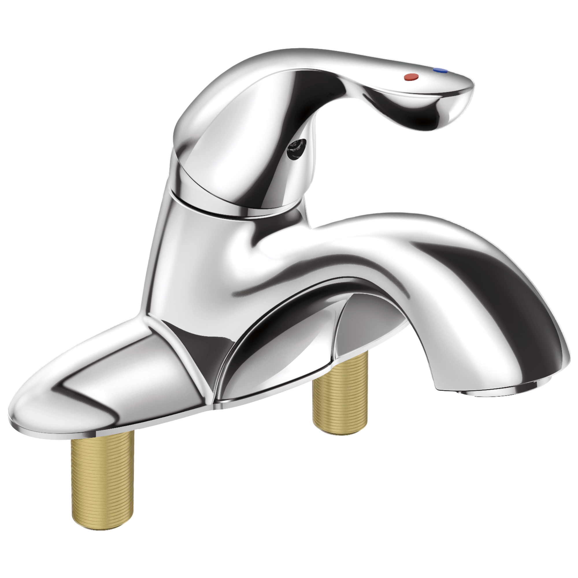 Delta Single Handle Centerset Bathroom Faucet with City Shanks 1951942