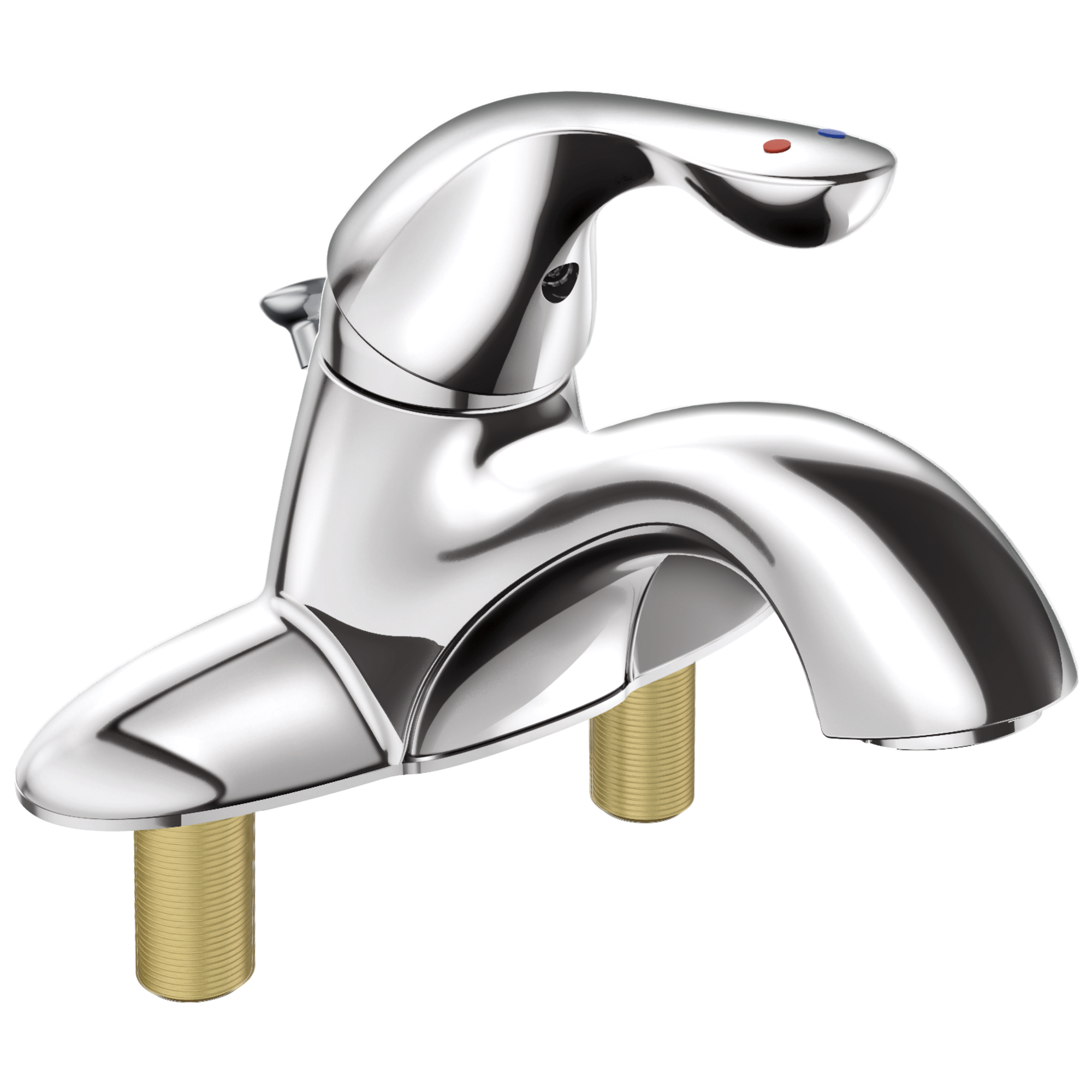 Delta Single Handle Centerset Bathroom Faucet with City Shanks 1813565