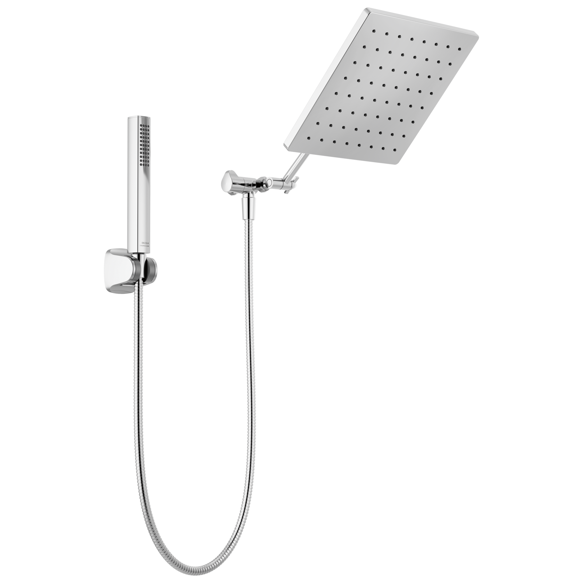 Delta Faucet 10-inch Raincan Shower Head & Hand Held Combo Chrome