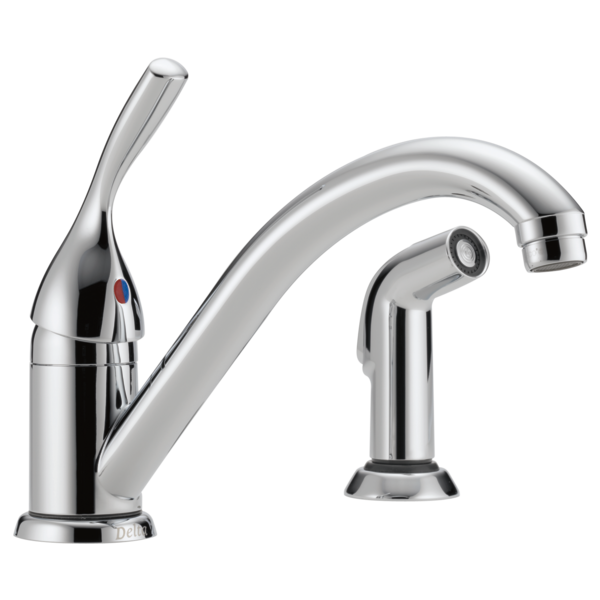 delta kitchen faucets with pull out spray        <h3 class=