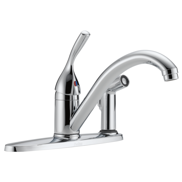 KITCHEN FAUCET LEVER HDL
W/SPRAY ON PLATE