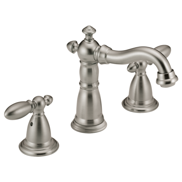 ! VICTORIAN LAV FAUCET WIDESPREAD STAINLESS