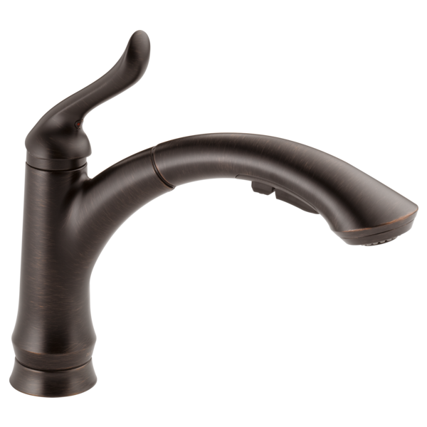 Delta linden single handle pullout kitchen faucet