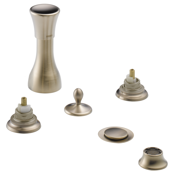 Brizo Brizo Charlotte®: 4-Hole Mount Bidet Faucet with Vacuum Breaker - Less Handles