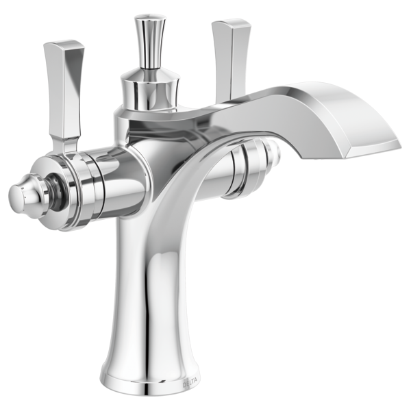 Two Handle Single Hole Monoblock Bathroom Faucet Delta Faucet