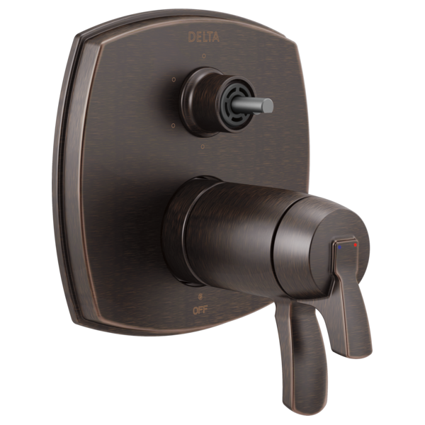17 Thermostatic Integrated Diverter Trim with Six Function Diverter Less Diverter Handle