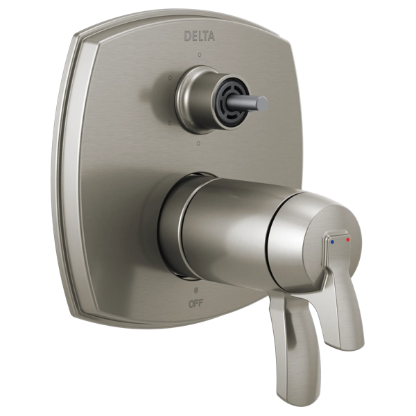 17 Thermostatic Integrated Diverter Trim with Six Function Diverter Less Diverter Handle