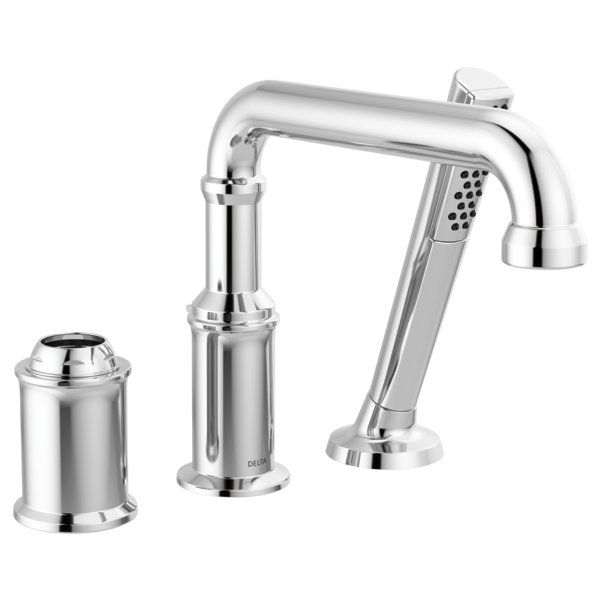 Three Hole Roman Tub Trim with Hand Shower - Less Handle T3784-PR