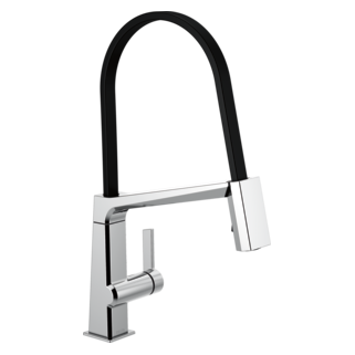 Delta Faucet Pivotal Bar Faucet With Pull Down Sprayer, Polished Nickel - View #5