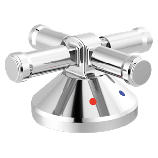 3-Hole Roman Tub w/Hand Shower - Handle Kit-Cross