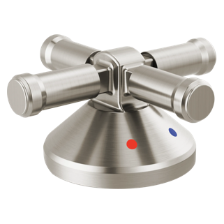 3-Hole Roman Tub w/Hand Shower - Handle Kit-Cross