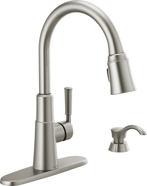Single Handle Pull-Down Kitchen Faucet 19791L-SPSD-DST | Delta Faucet